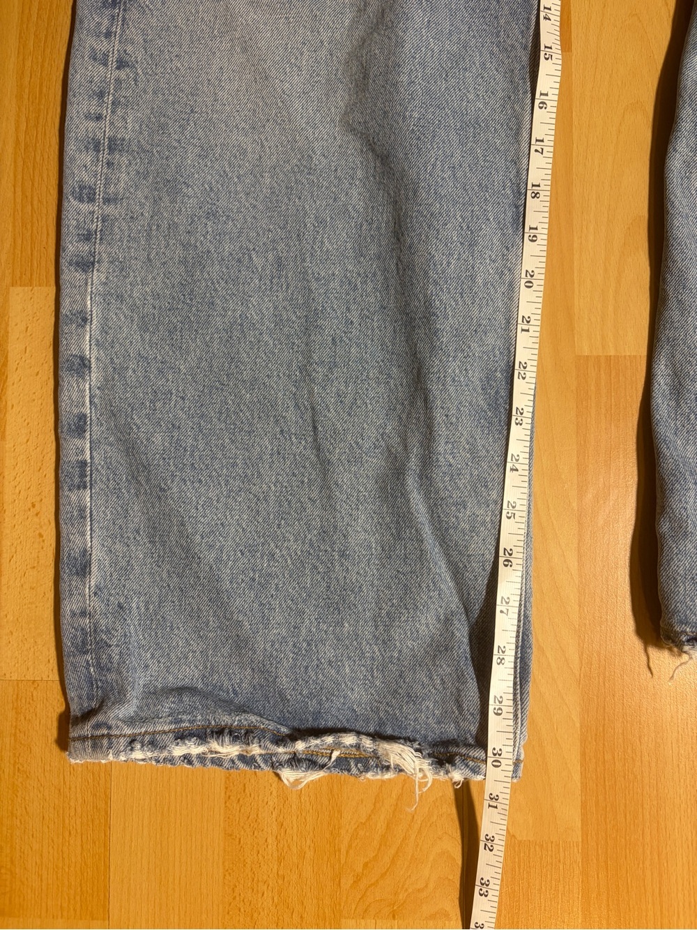 Anthropologie Agolde Low Curve Jean in Force Mid Wash 26 Bowed Barrel Leg - Picture 15 of 15